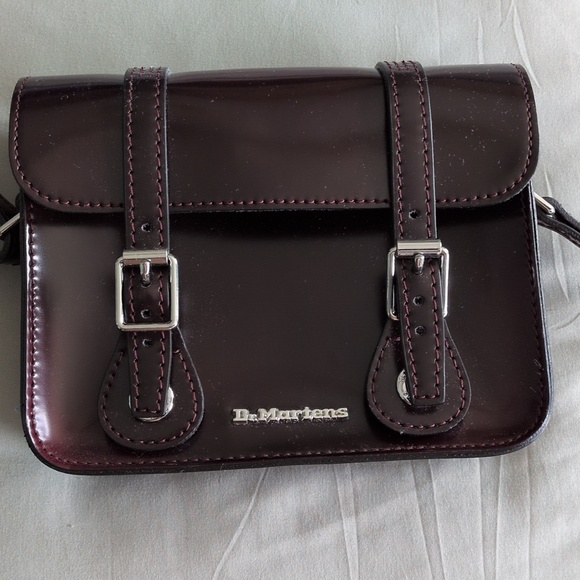 NWT Doc Martens Faux Brown Leather Shoulder Bag - Picture 2 of 7